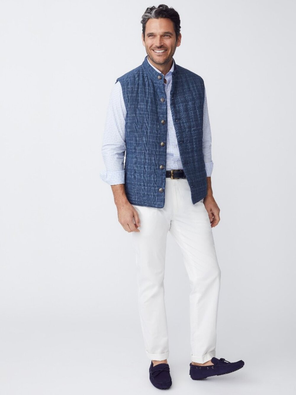 J McLaughlin Taylor Straight-Fit Chino in Italian Twill - White NEW